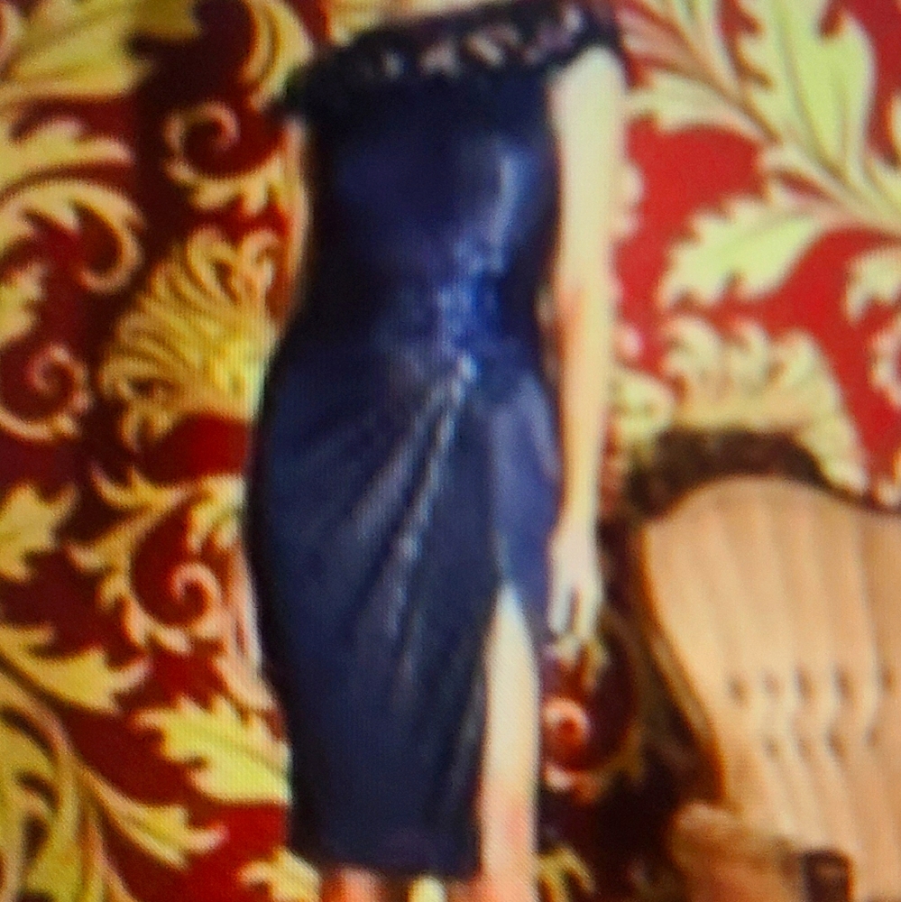 Tadashi Shoji metallic dress